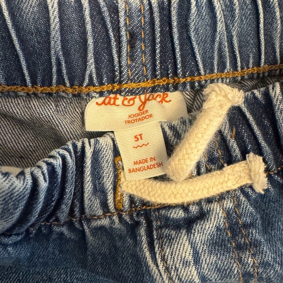 Boys Cat & Jack Pull-on Jogger Denim Jeans - 5t - Picture 3 of 3